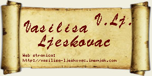 Vasilisa Ljeskovac vizit kartica